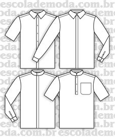 Moldes de camisas masculinas
